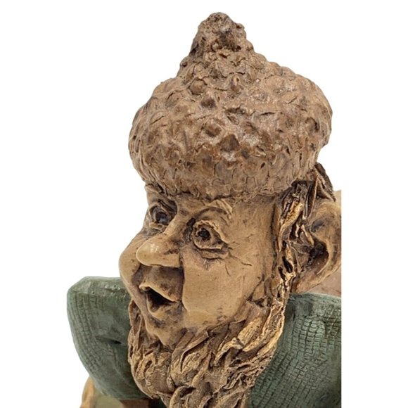 Tom Clark Gnome SLIM Signed Figurine #12 Gym Exercise Push-Ups Fitness 1989 COA - Picture 2 of 9